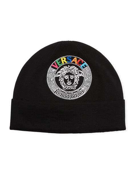 versace rainbow cap|versace beanies for men.